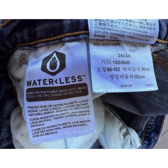 Levi’s 527 Men’s Jeans 34x34 Blue Denim Boot Cut Low Rise Classic Y2K Style - Picture 4 of 4